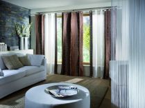 Cortinas de tecido para a sala